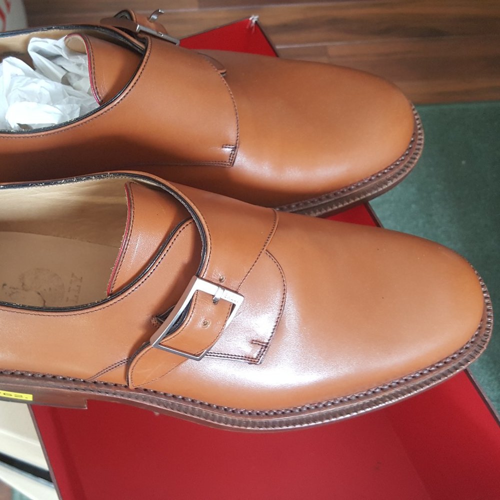 BALLY SCRIBE BUCKLE LEATHER ITALIAN SHOE BRAND NEW